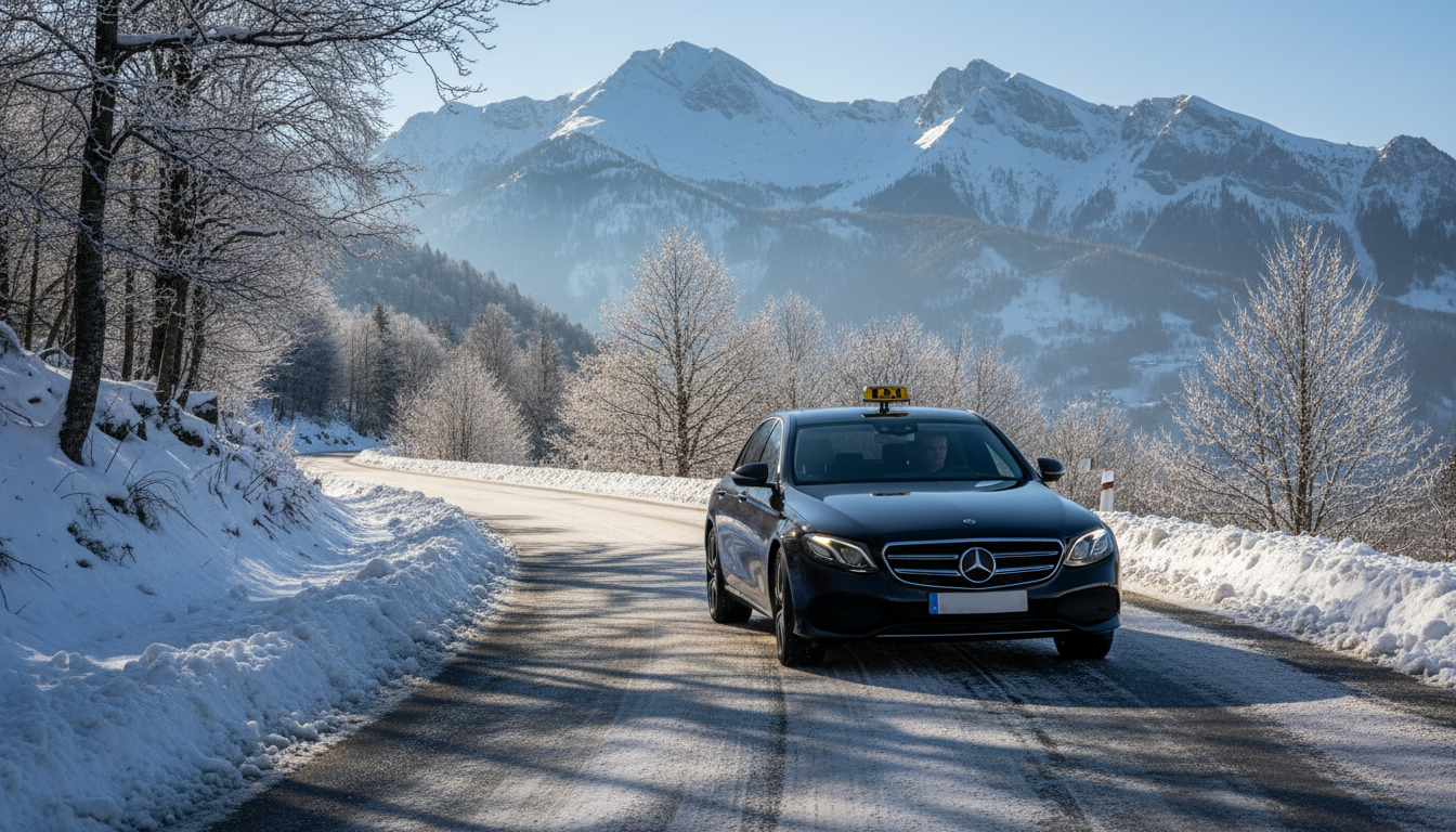 Taxi Saint-Étienne vers Stations de Ski : Votre Transfert Privé