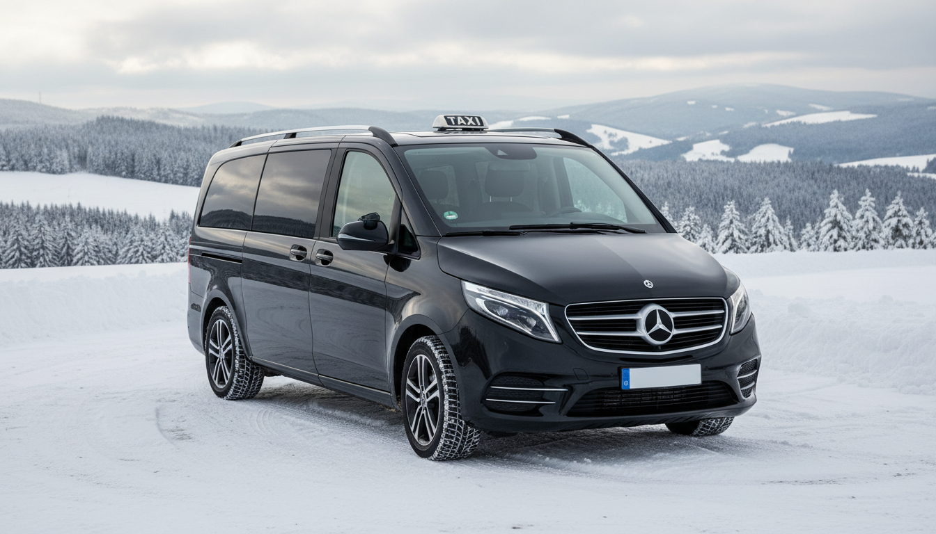 Taxi Saint-Étienne vers Stations de Ski : Trajet tout confort